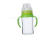 Wide Neck Glass Baby Feeding Bottle With Double Colors Handle 150ML