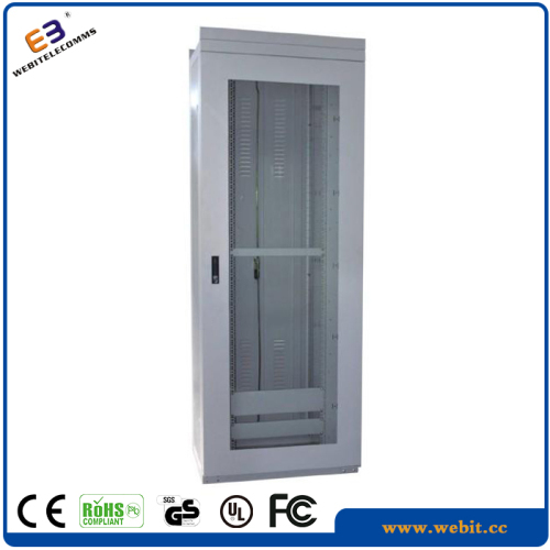 Frame design glass door data cabling rack