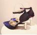 Shiny glittering pointed toe ankle strap dress ladies sandals