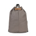 Fashion Grey Canvas Rolling Drawstring Backpack daily bag