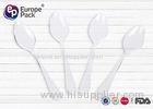 PS Disposable Clear Color Plastic Ice Cream Spoons 9.5 x 2.0 cm
