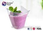 Clear Disposable Dessert Containers 186Ml Food Grade Plastic Dessert Cup