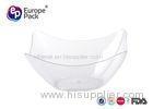 79ml Special Shape Disposable Clear Plastic Bowls For Weding / Picnic