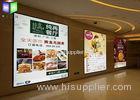 Illuminated Restaurant Slim LED Light Box Magnetic Frame High Brightness