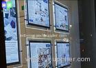 Indoor Crystal LED Estate Agent Window Displays Slim Lightbox Energy Saving