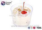FDA Ice Cream Disposable Plastic Dessert Cup 190ml Plastic Cake Cups