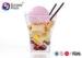 Transparent Plastic Square Cups PS Material FDA LFBG Certificate