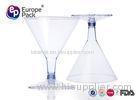 Anniversary Plastic Champagne Glasses 138Ml PS Disposable Champagne Flutes