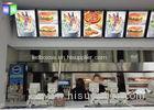 Illuminated Menu Poster Edge Lit Light Box Display Aluminum Profile FCC Certificate