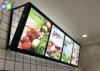 Fast Food LED Menu Light Box Wall Mounted / Slim A2 Light Box Menu Boards