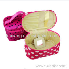 Ladies fabric cosmetic handbag case