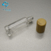 empty 15ml bamboo screw cap top roll on glass perfume bottle