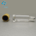 clear 10ml bamboo screw cap top roll on glass perfume bottle
