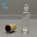 empty 15ml bamboo screw cap top roll on glass perfume bottle