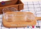 Disposable Plastic PS Large Clear Plastic Salad Bowls 250Ml Round Shape