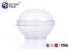 Dessert Clear Plastic Salad Bowls With Lids Disposable Serving Bowls