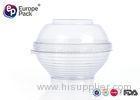 Dessert Clear Plastic Salad Bowls With Lids Disposable Serving Bowls