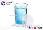 Party / Wedding Disposable Plastic Cups With Lids 135Ml Volume