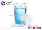 Party / Wedding Disposable Plastic Cups With Lids 135Ml Volume