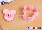 Eco Friendly PP Mickey Mouse Biscuit Cutter Children Tableware Set