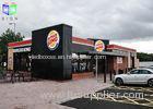 Floor Standing Outdoor Lighted Signs For Business Silk Screen Burger King