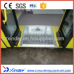 FMWR-1 Fold Manual Wheelchair Loading Ramp For Low Floor Bus