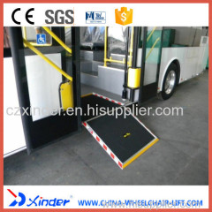FMWR-1 Fold Manual Wheelchair Loading Ramp For Low Floor Bus
