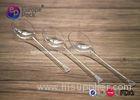 Recycling Hard Clear Ps Disposable Ice Cream Spoons Ladle For Children
