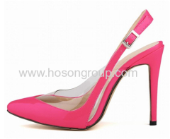 Women buckle pointy toe high heel sandals