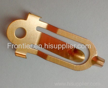 copper contacts piece of precision metal stamping parts