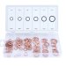 110pcs Copper Flat Ring Washers Gaskets Assortment Kit