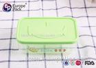 500ml Recyclable Square Shape Hard Plastic Lunch Boxes For Kids 15X10X5 Cm