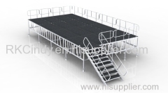 aluminum frame tempered glass stage cheap mobile stage for sale cheap portable stage