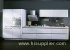 Matte White Lacquer Kitchen Cabinets For Home / Hotel With Slider Basket