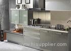 Interior Design Stainless Steel Kitchen Cabinets With Glass Doors Waterproof