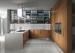 Hotel Project Custom Stainless Steel Kitchen Cabinets High End U Shaped