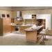 Waterproof Villa Grey Laminate Kitchen Cabinets Cherry Wood With Invisible Handle