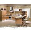 Waterproof Villa Grey Laminate Kitchen Cabinets Cherry Wood With Invisible Handle