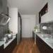 Custom U Shapesd Kitchen Cabinets Laminate Finish With Soft Closing Slider Basket