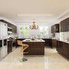 18mm Mdf Carcass Laminate Kitchen Cabinets Visible Handle Luxury European Style