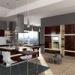Villa Project Rosewood Veneer Modular Kitchen Cabinets Artificial Stone Countertop