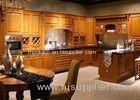 Espresso Coffe Color Traditional Kitchen Cabinets With Quartz Countertops Solid Wood