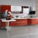 Hotel Built In Melamine Kitchen Cabinets With Invisible Handles And Working Table