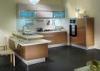 Italian Design UV Modular Kitchen Cabinets With Aluminum Handles Flat Door