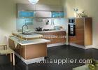 Italian Design UV Modular Kitchen Cabinets With Aluminum Handles Flat Door