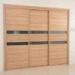 Modern Flat Panel Sliding Closet / Wardrobes Doors For Bedrooms Waterproof