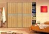 Contemporary Design Pvc Board Sliding Door Wardrobes 18mm Mdf Board Carcass