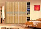 Contemporary Design Pvc Board Sliding Door Wardrobes 18mm Mdf Board Carcass