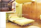 PVC Aluminum Frame Hinged Door Wardrobes With Moisture Proof Board Carcass