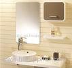 Champagne And White Painting Bathroom Vanity Cabinets With Painting Table